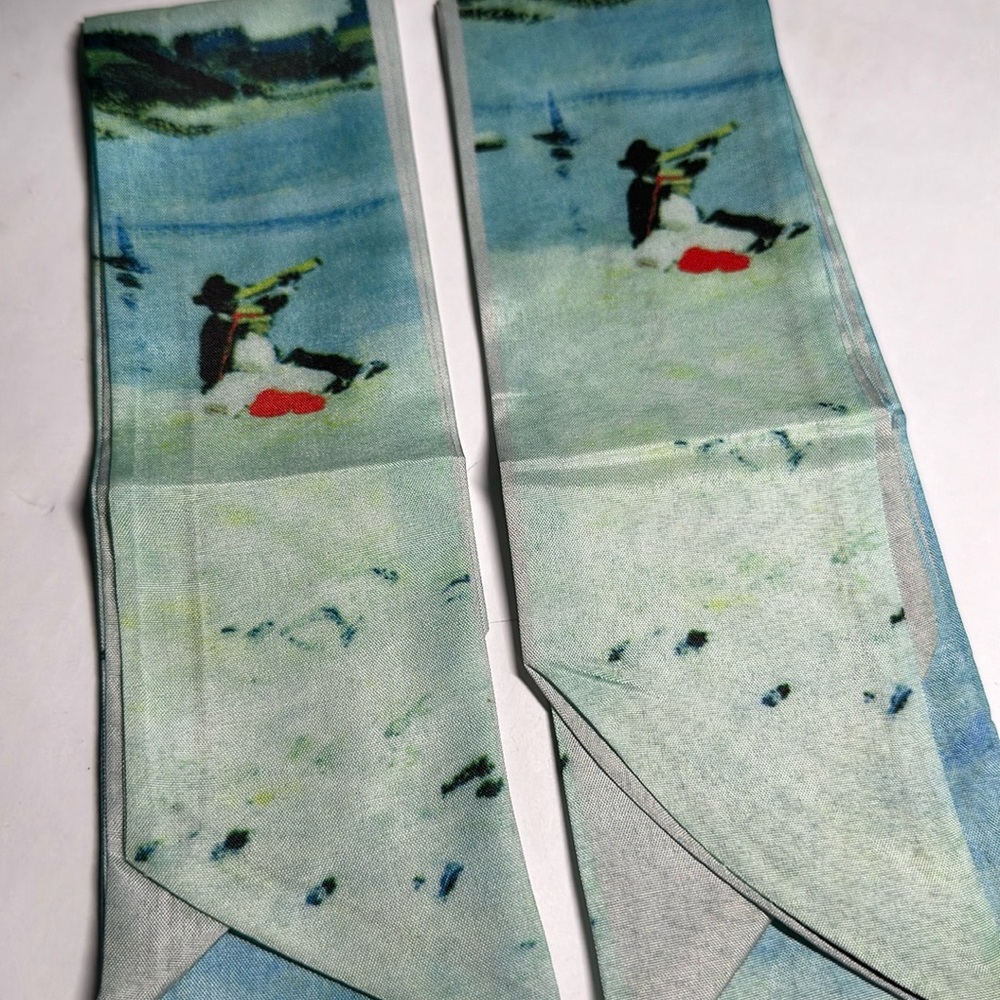 Two Thin Scarves / Hair Bands / Scarves - #1201